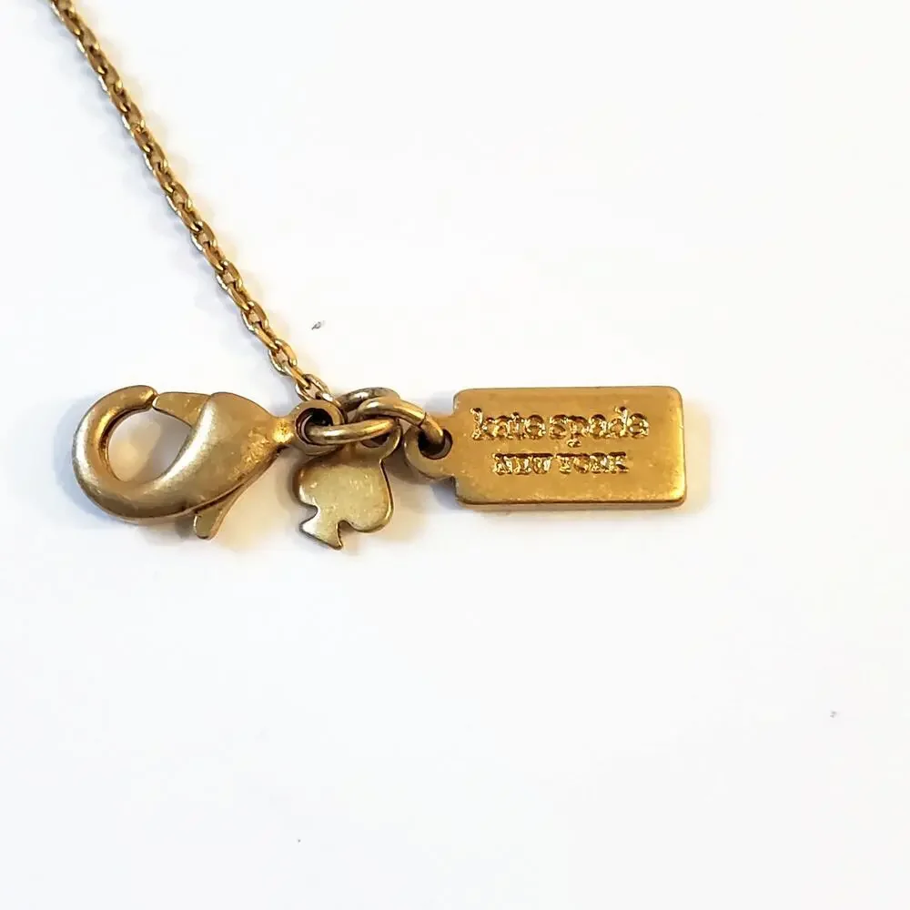 Kate Spade Dashing Beauty Penguin Pave Rhinestone Pendant Necklace 19